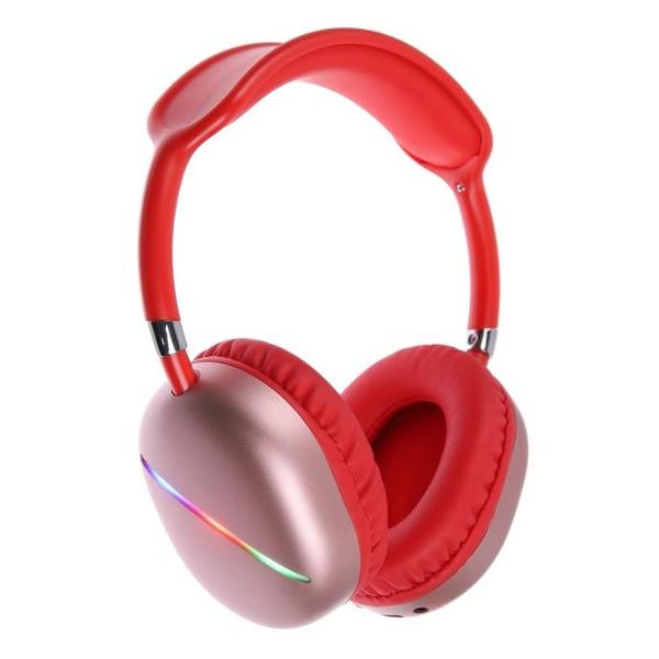 Наушники полноразмерные Bluetooth нет бренда AKZ MAX10 красный