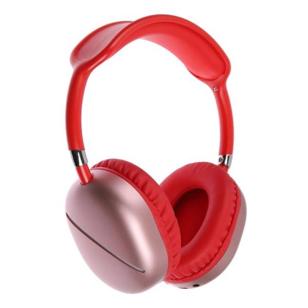 Наушники полноразмерные Bluetooth нет бренда AKZ MAX10 красный