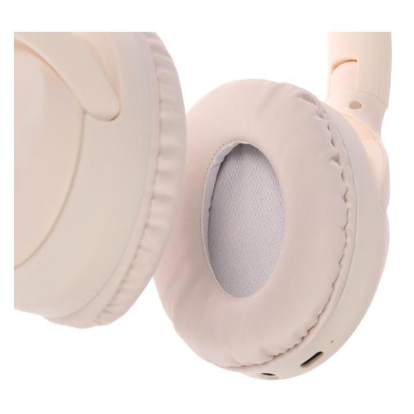 Наушники полноразмерные Bluetooth нет бренда MZ300 бежевый