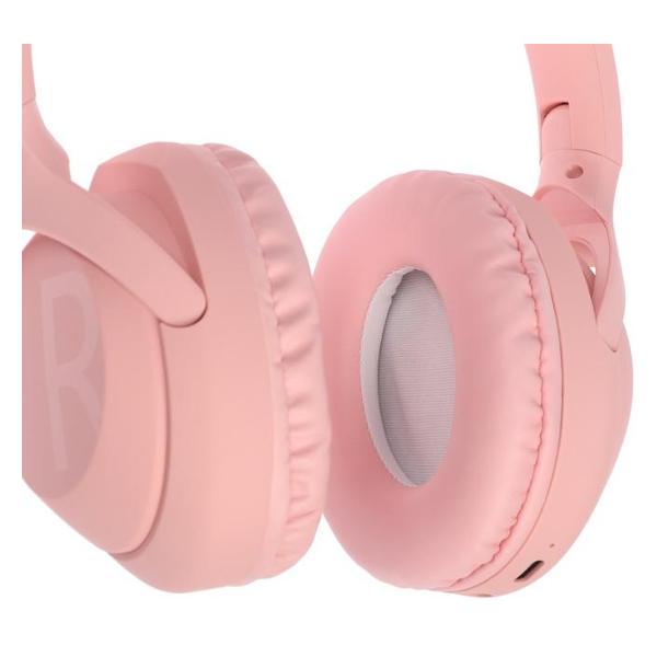 Наушники полноразмерные Bluetooth нет бренда MZ300 розовый