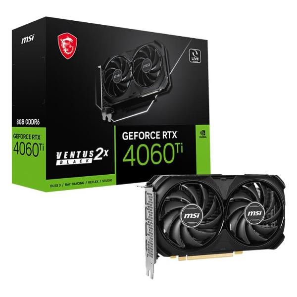 Видеокарта MSI GeForce RTX 4060 Ti VENTUS 2X BLACK 8G