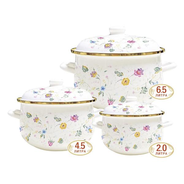 Набор кастрюль VELLEZZA VZ-1002WT