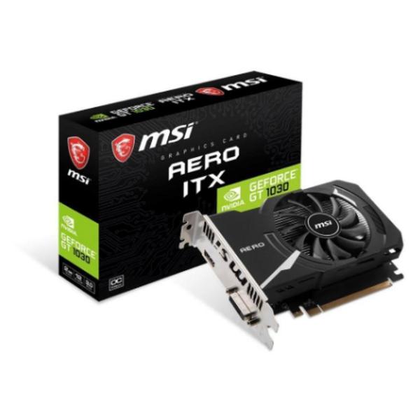 Видеокарта MSI GeForce GT1030 AERO ITX 2GD4 OC