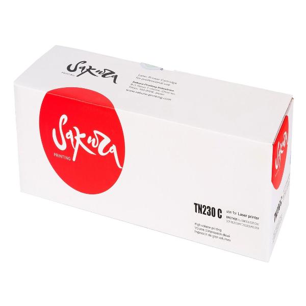 Картридж Sakura TN230C для Brother синий, 1400с