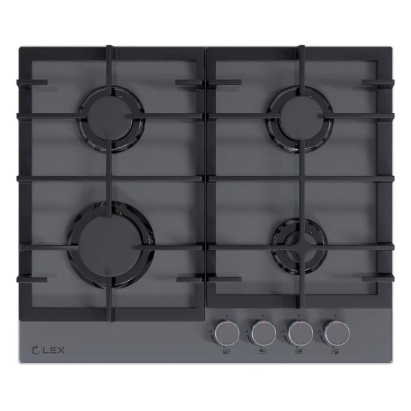 Встраиваемая газовая панель независимая LEX GVG 642A GR серая