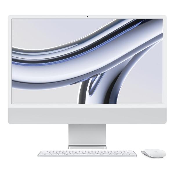 Моноблок Apple iMac 24 M3 8/10 core/8/512GB Silver (MQRK3LL/A)