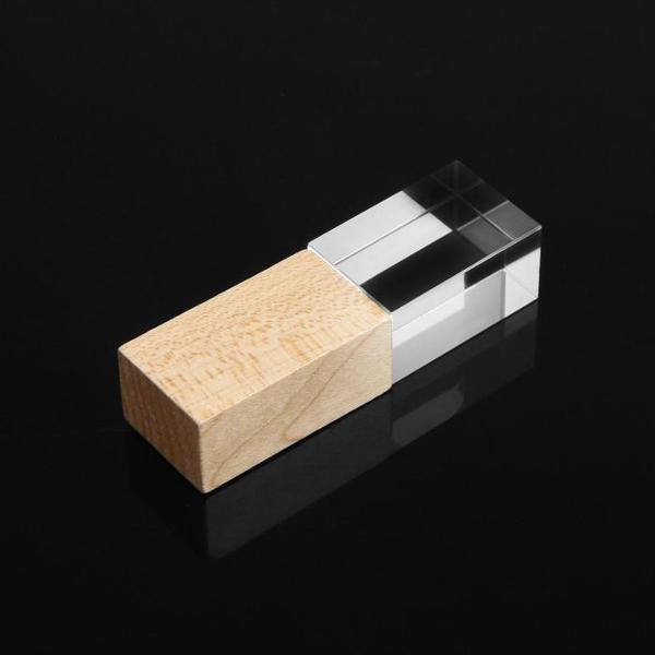 Флэш диск USB нет бренда E 310 Wood BL 32ГБ USB2.0 кристалл в дереве