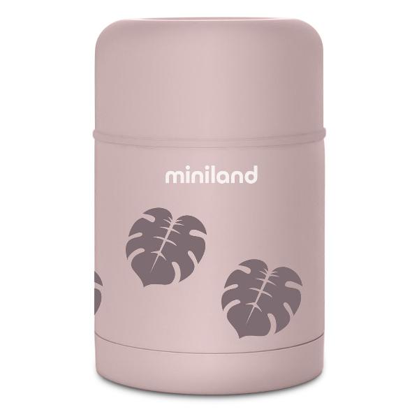 Термос Miniland Terra Thermos бежевый, 600 мл фото