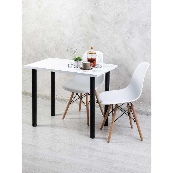 Стол обеденный Gastrorag 900х600х26&nbsp;белый черный