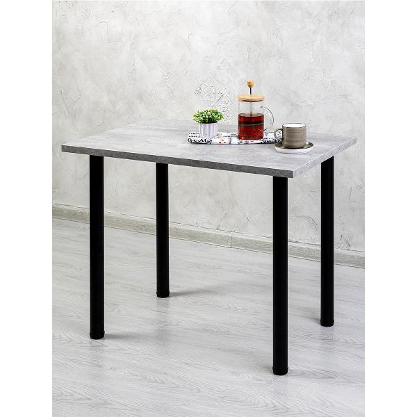 Стол обеденный Gastrorag 900х600х26&nbsp;бетон черный