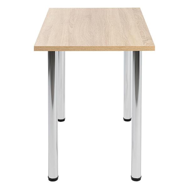 Стол обеденный Gastrorag 900х600х26&nbsp;дуб&nbsp;сонома хром