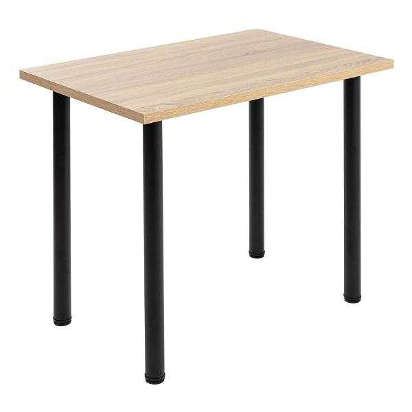 Стол обеденный Gastrorag 900х600х26&nbsp;дуб&nbsp;сонома черный