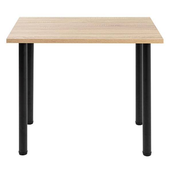 Стол обеденный Gastrorag 900х600х26&nbsp;дуб&nbsp;сонома черный