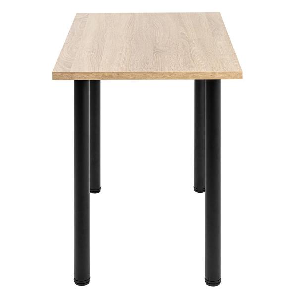 Стол обеденный Gastrorag 900х600х26&nbsp;дуб&nbsp;сонома черный