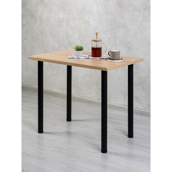 Стол обеденный Gastrorag 900х600х26&nbsp;дуб&nbsp;сонома черный