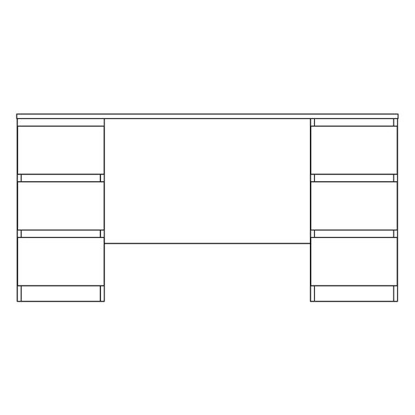 Стол письменный Шведский стандарт Кастор 2.03.06.040.5
