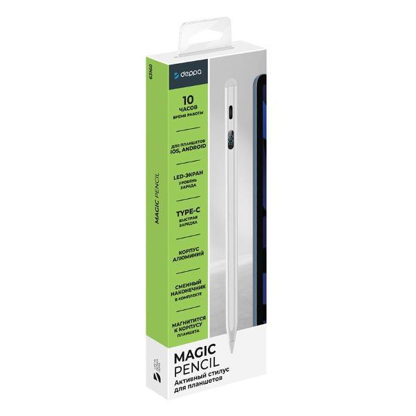 Стилус Deppa Magic для планшета универсальный (63160), белый