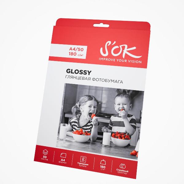 Фотобумага для принтера S'ok SA4180050G