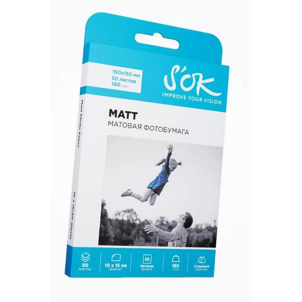 Фотобумага для принтера S'ok SA6180050M