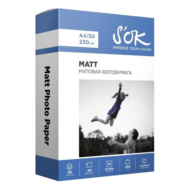Фотобумага для принтера S'ok SA6200050M