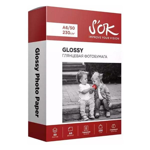 Фотобумага для принтера S'ok SA6230050G4R
