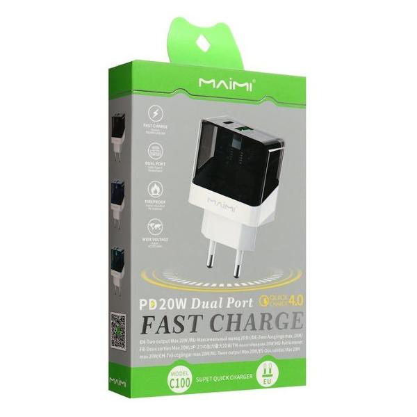 Сетевое зарядное устройство Maimi Type-C Power Delivery C100