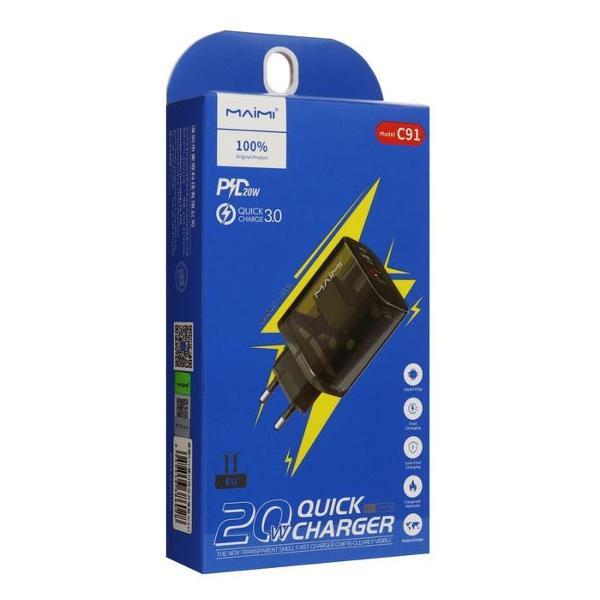Сетевое зарядное устройство Maimi Type-C Power Delivery C91