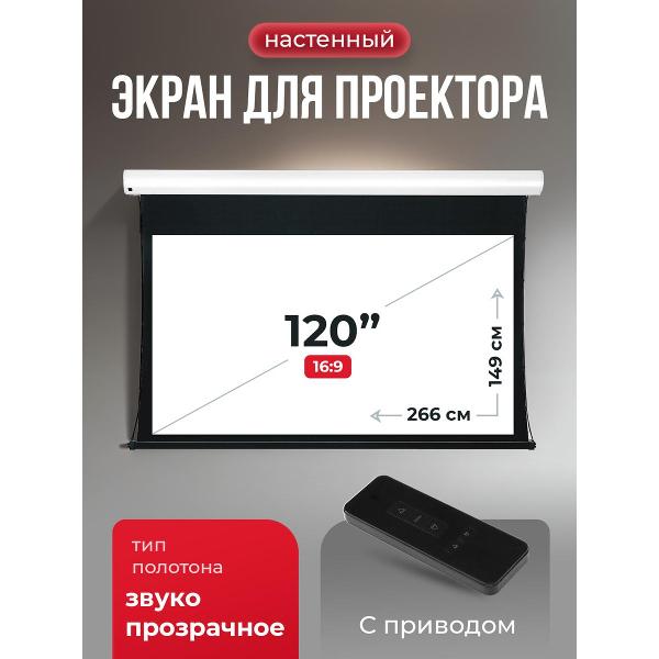Экран для видеопроектора S'ok SGPSMT-266x149A