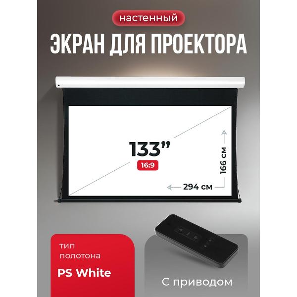 Экран для видеопроектора S'ok SGPSMT-294x166PS