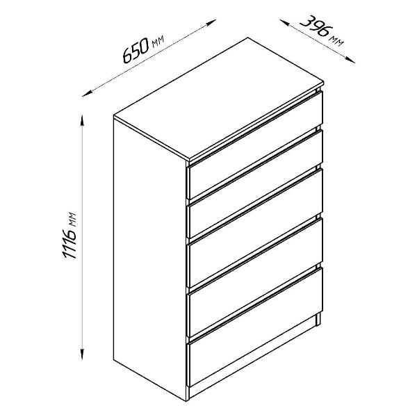 Комод бельевой Шведский стандарт Кастор 2.03.02.070.3
