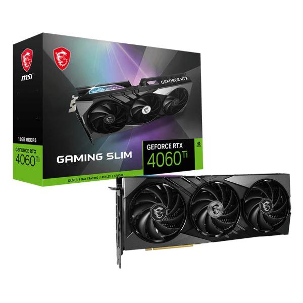 Видеокарта MSI GeForce RTX 4060 Ti GAMING SLIM 16G
