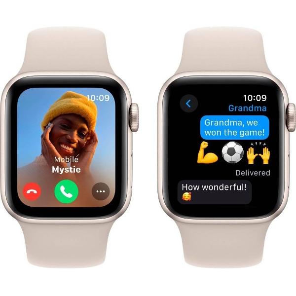 Смарт-часы Apple Watch SE 2023 40mm Starlight S/M (MR9U3)