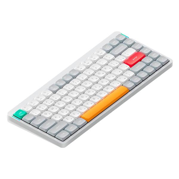 Клавиатура беспроводная Nuphy QMK, AIR75v2, Ionic белый, RGB, Hot Swap, Wisteria Switch (AIR75v2-IW-23)