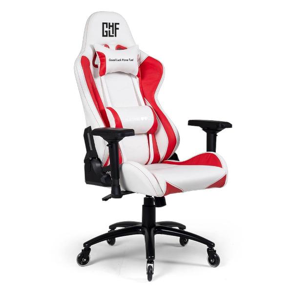 Кресло компьютерное игровое GLHF 5X White/Red 2024