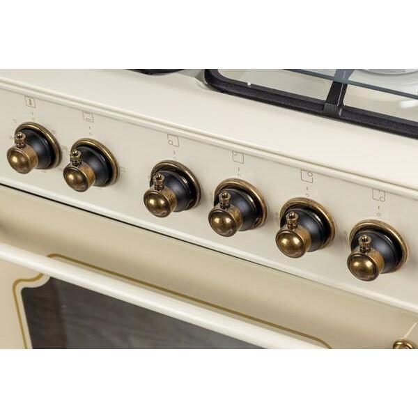 Комбинированная плита Vesta Valencia VGE 10-E Beige Retro