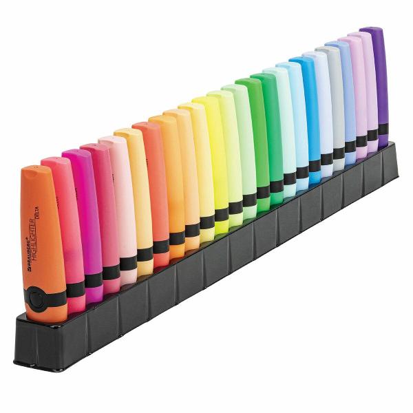 Текстовыделители Brauberg DELTA 24 цвета