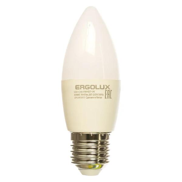 Лампа Ergolux LED-C35-11W-E27-3K (10 шт.)