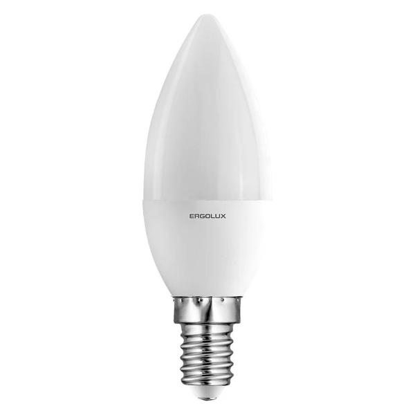 Лампа Ergolux LED-C35-7W-E14-3K (10 шт.)