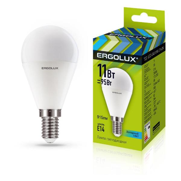 Лампа Ergolux LED-G45-11W-E14-4K (10 шт.)
