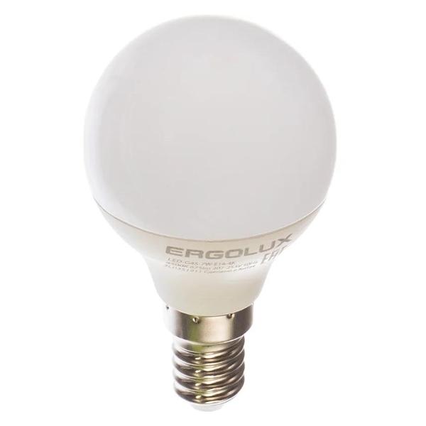 Лампочка Ergolux LED-G45-7W-E14-4K (10 шт.)