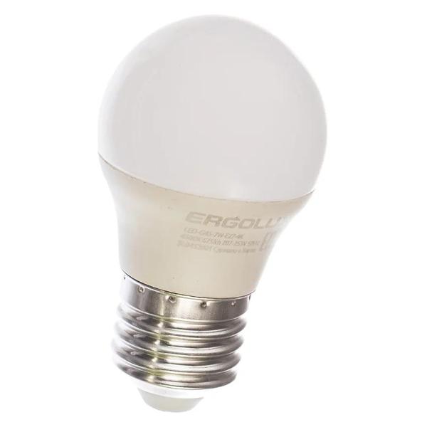 Лампочка Ergolux LED-G45-7W-E27-4K (10 шт.)