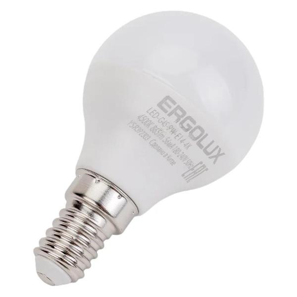 Лампочка Ergolux LED-G45-9W-E14-4K (10 шт.)