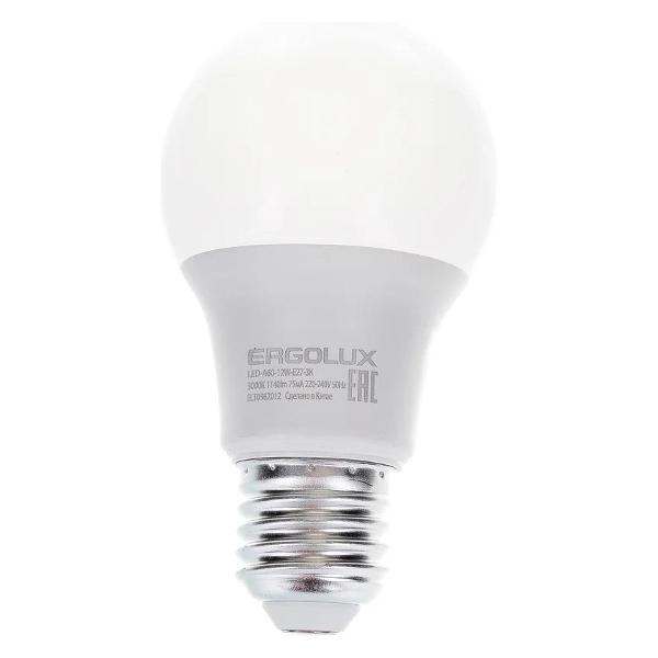 Лампочка Ergolux LED-A60-12W-E27-3K (10 шт.)