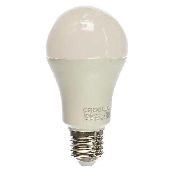 Лампа Ergolux LED-A65-20W-E27-3K (10 шт.)