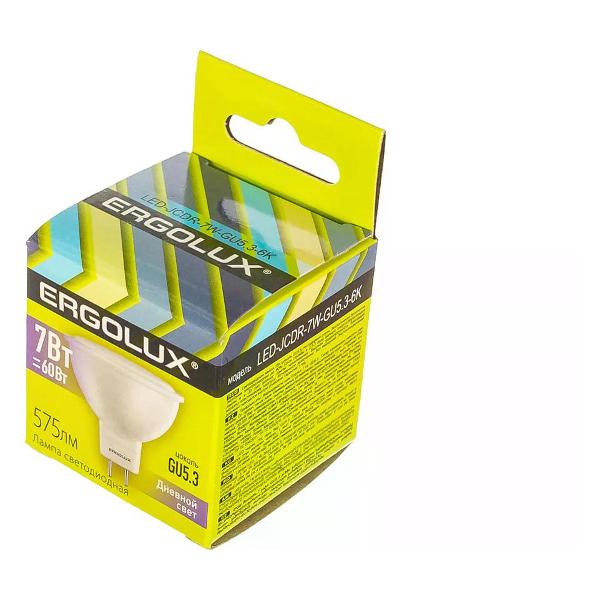 Лампа Ergolux LED-JCDR-7W-GU5.3-6K (10 шт.)