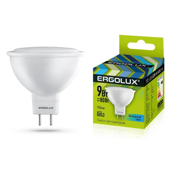Лампа Ergolux LED-JCDR-9W-GU5.3-4K (10 шт.)