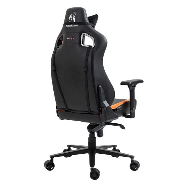 Кресло компьютерное игровое Evolution PROJECT A, Black/Orange (черный/оранжевый)