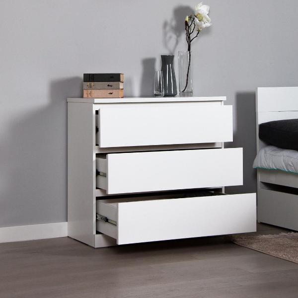 Комод бельевой Гуд Лакк Варма 3 80х77х40 белый