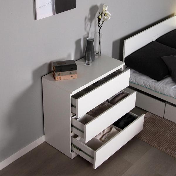 Комод бельевой Гуд Лакк Варма 3 80х77х40 белый