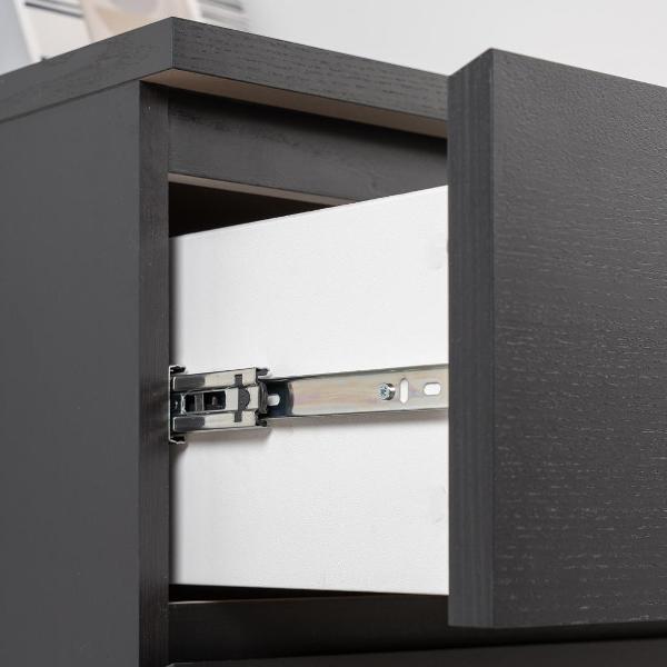 Комод бельевой Гуд Лакк Варма 3 80х77х40 шпон ясень черный